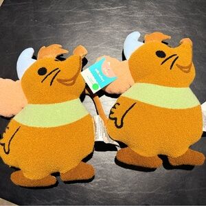 Pillowfort Brown and Green Mouse Plush